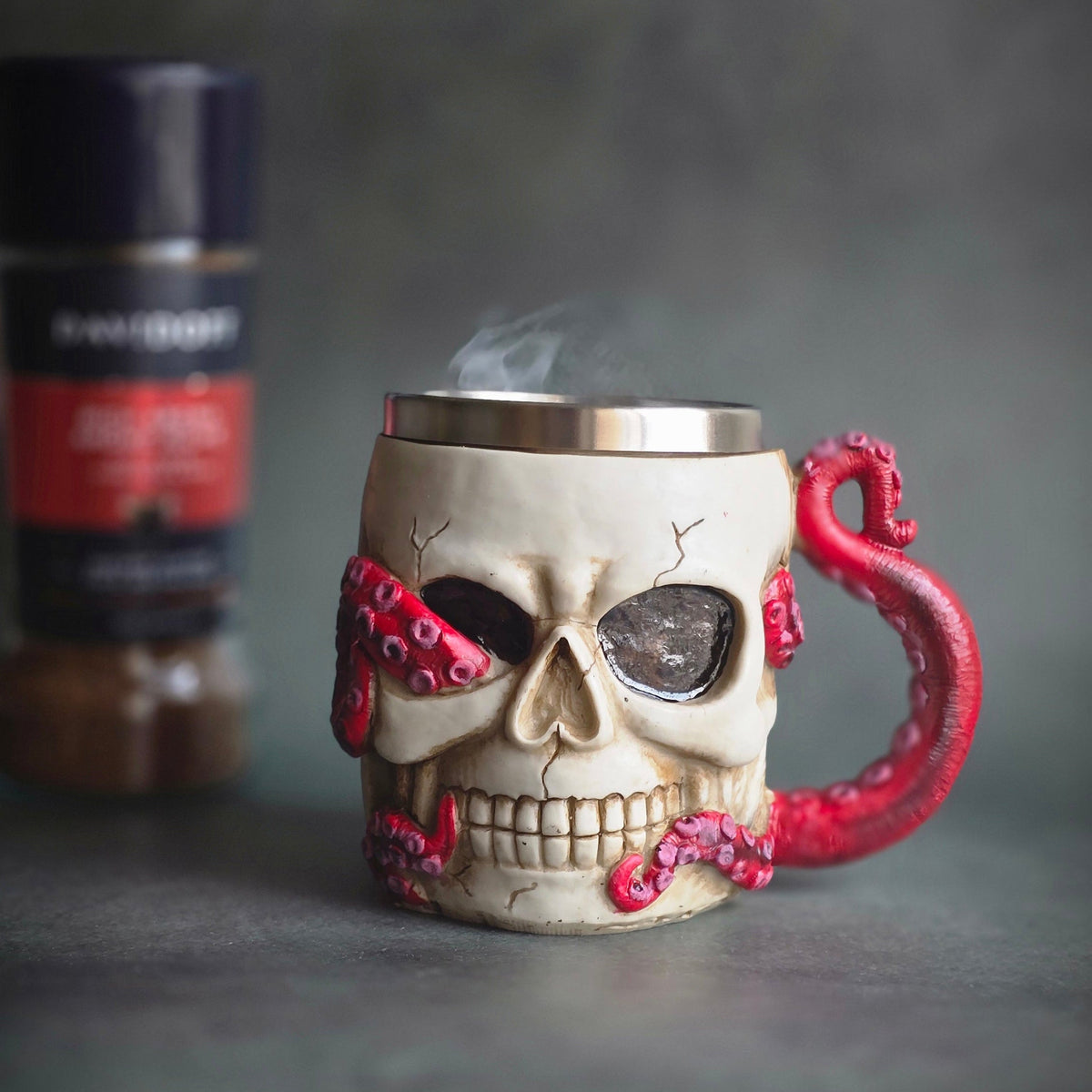 Tentacle Skull Bar Mug Dark Fantasy Meets Bold Craftsmanship