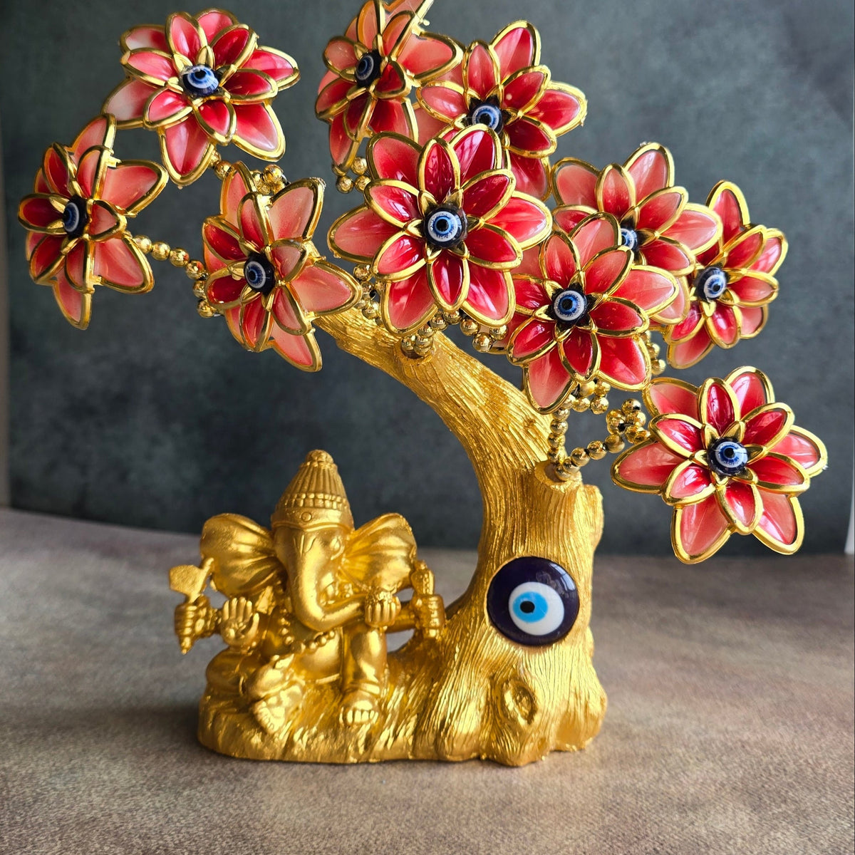 Orange Evil Eye Ganesha Tree