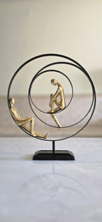 Golden & Black Polyresin Premium & Elegant Figurine