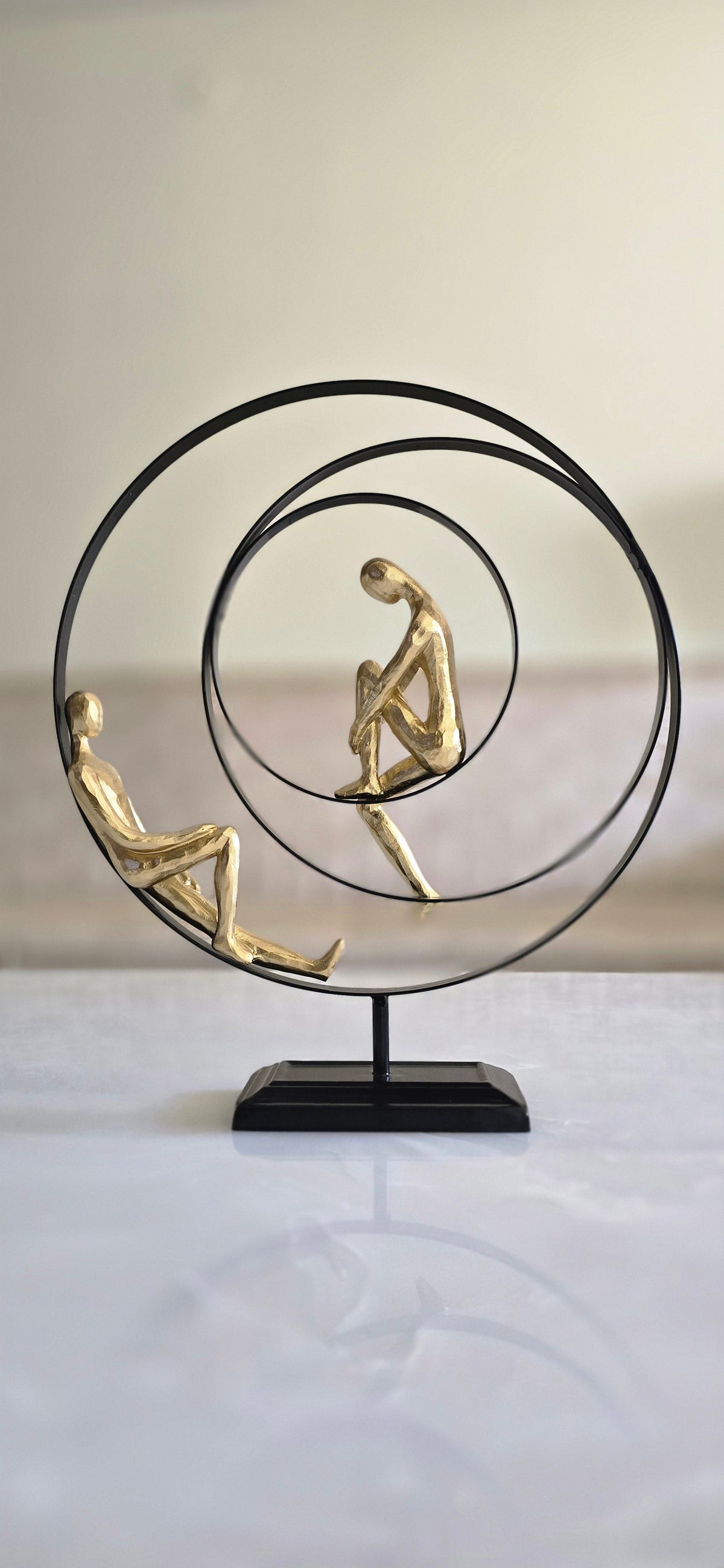 Golden & Black Polyresin Premium & Elegant Figurine