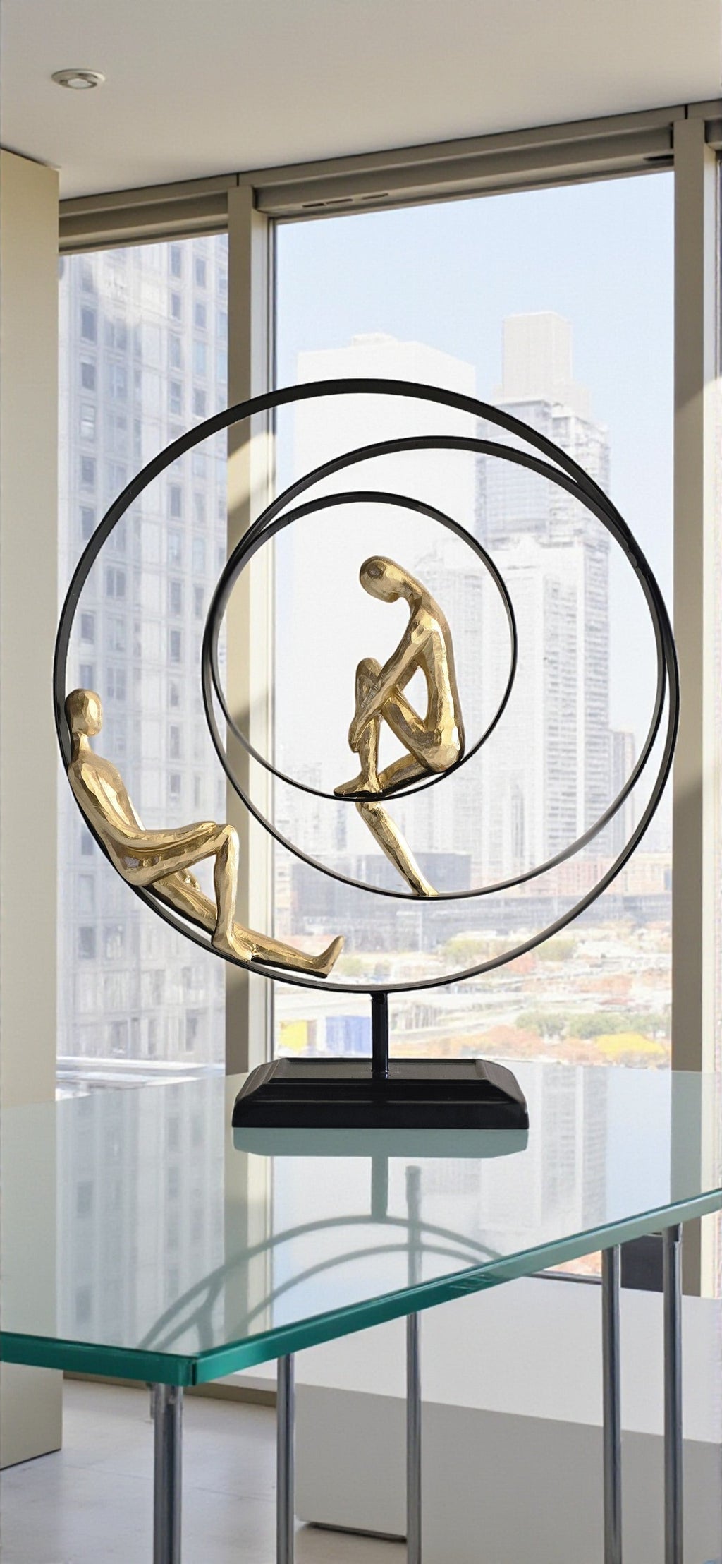 Golden & Black Polyresin Premium & Elegant Figurine