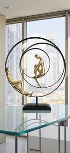 Golden & Black Polyresin Premium & Elegant Figurine