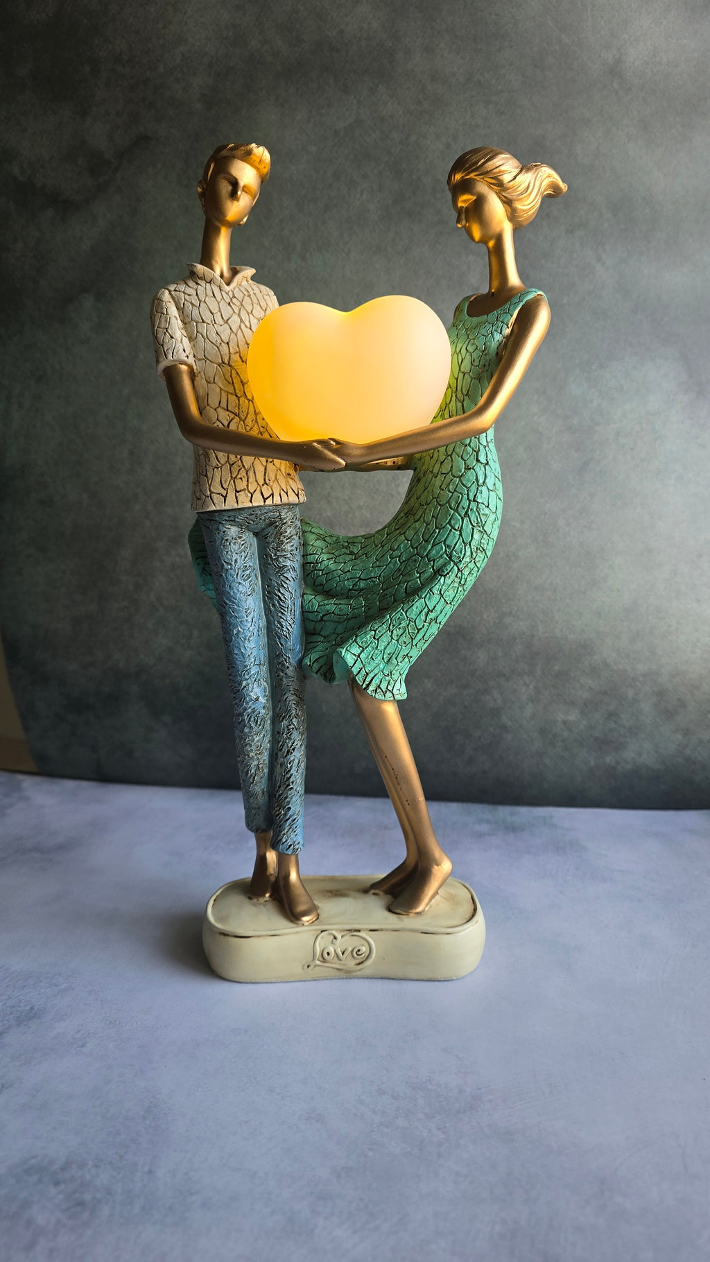 Romantic Couple Holding Heart