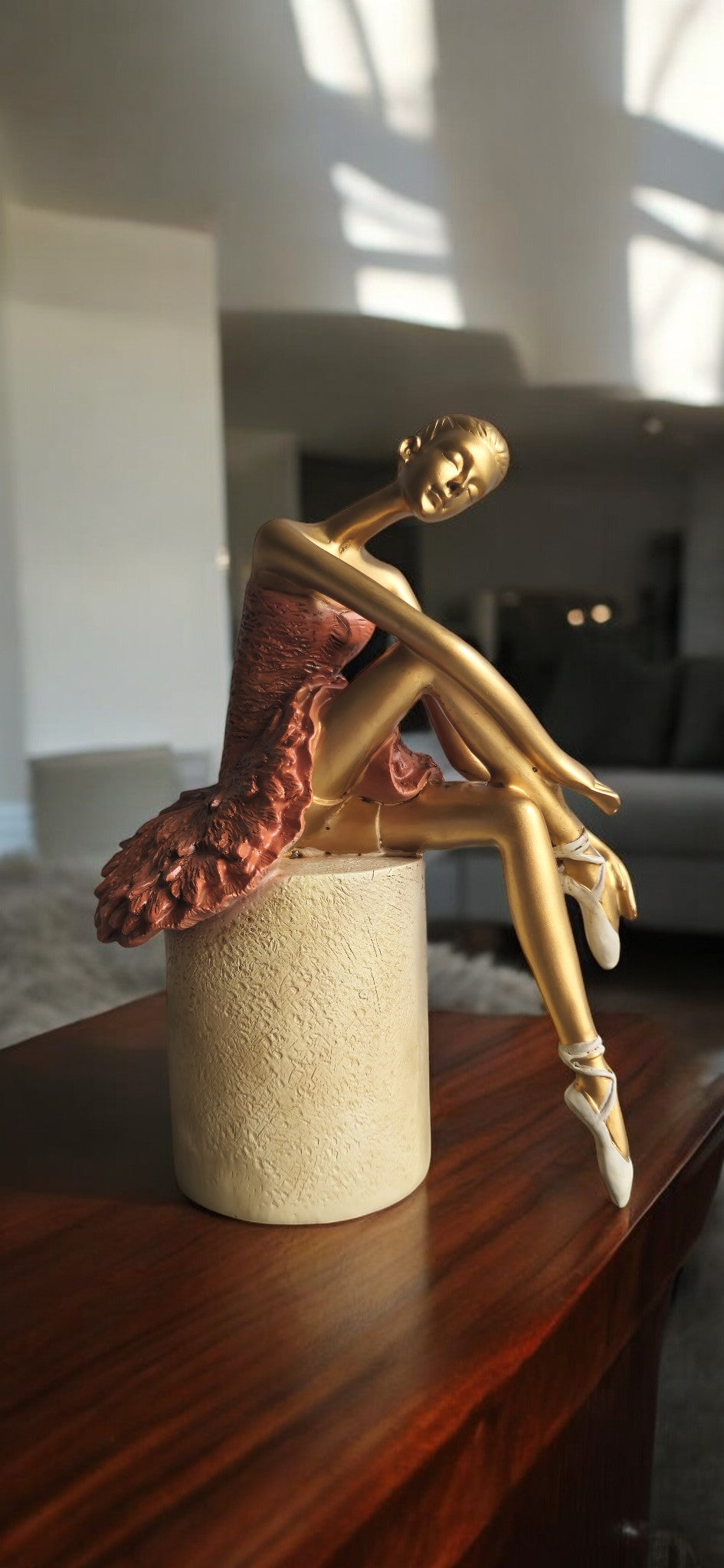 Maroon Sitting Lady