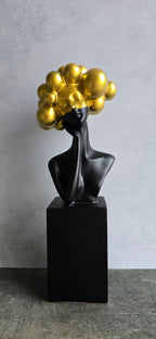 Black & Golden Polyresin Premium & Elegant Decor
