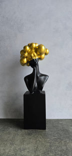 Black & Golden Polyresin Premium & Elegant Decor