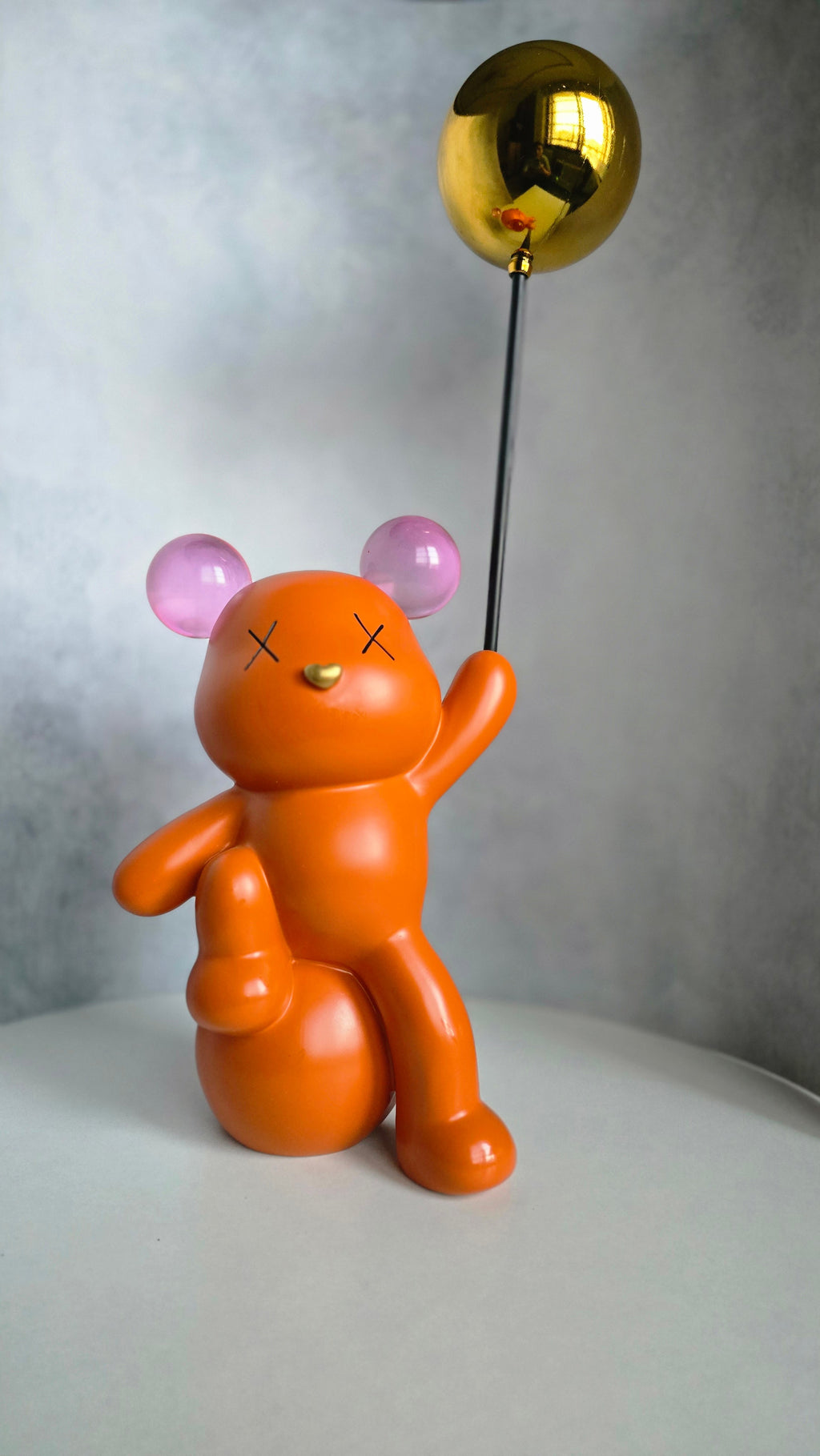 Orange Polyresin Premium & Elegant Figurine