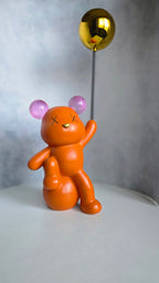 Orange Polyresin Premium & Elegant Figurine