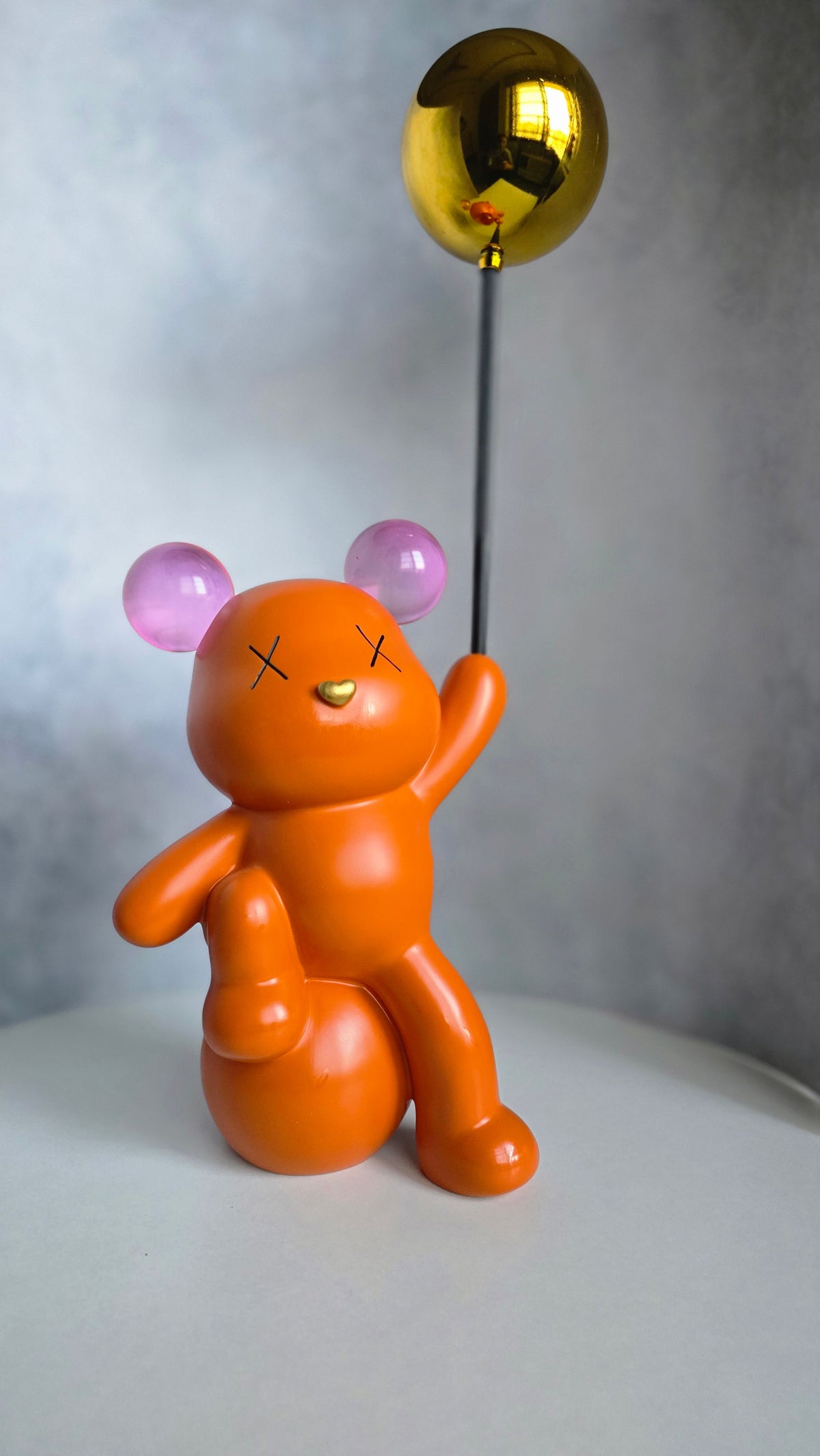 Orange Polyresin Premium & Elegant Figurine