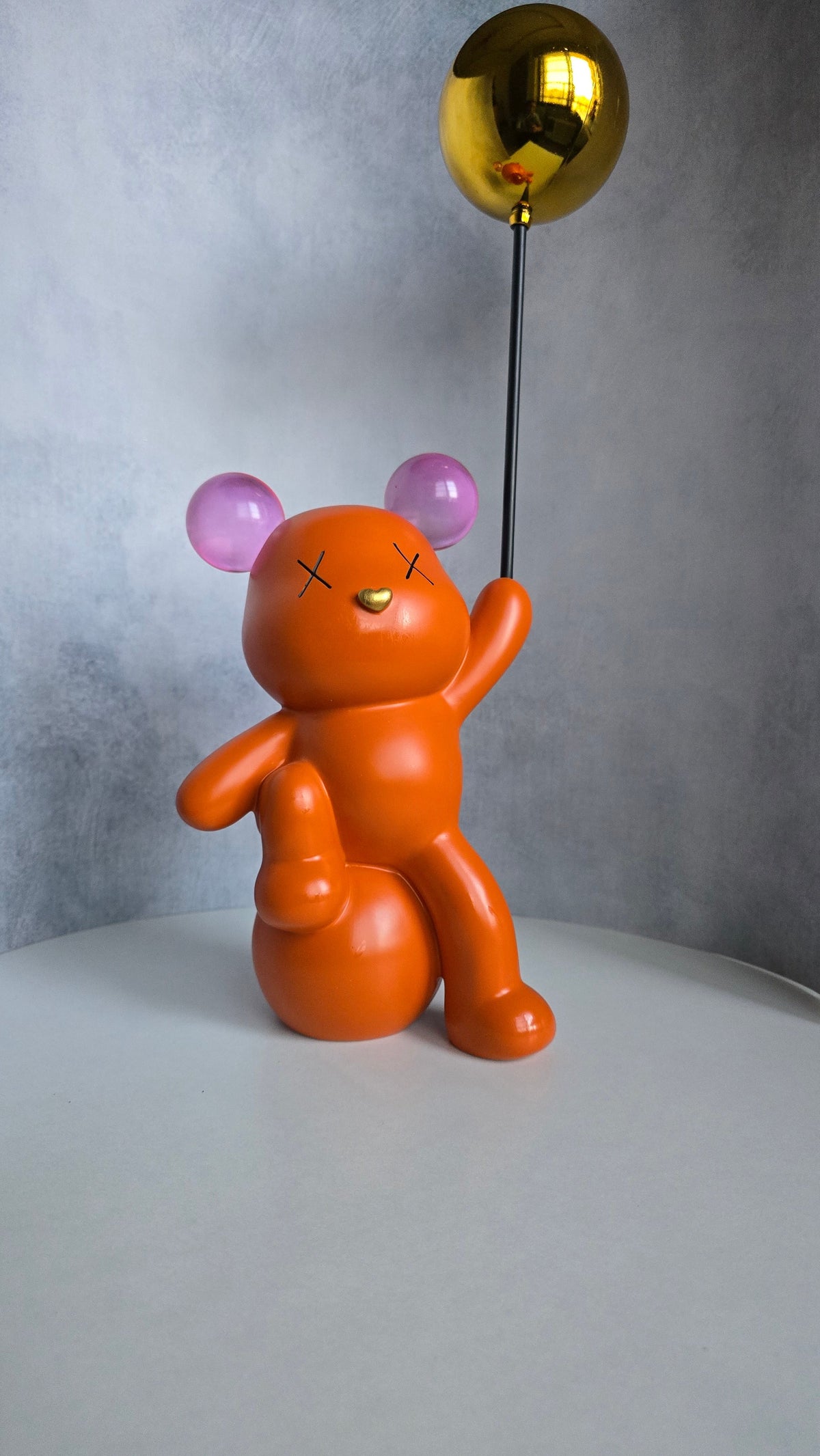 Orange Polyresin Premium & Elegant Figurine