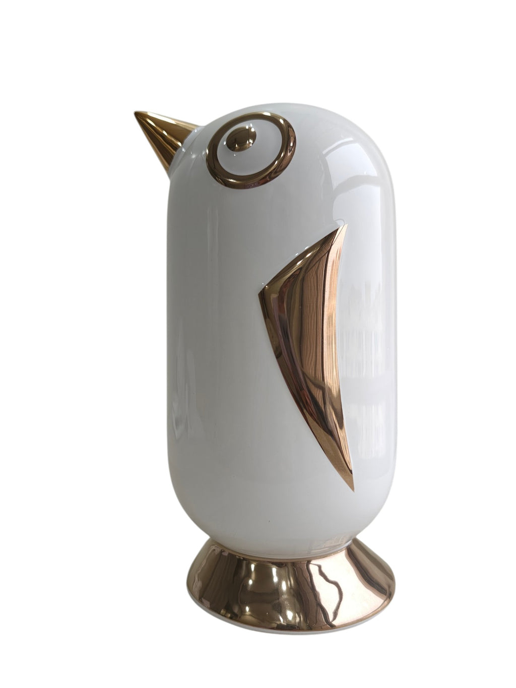 Golden Beak Birdie - Minimalist Ceramic Piggy Bank