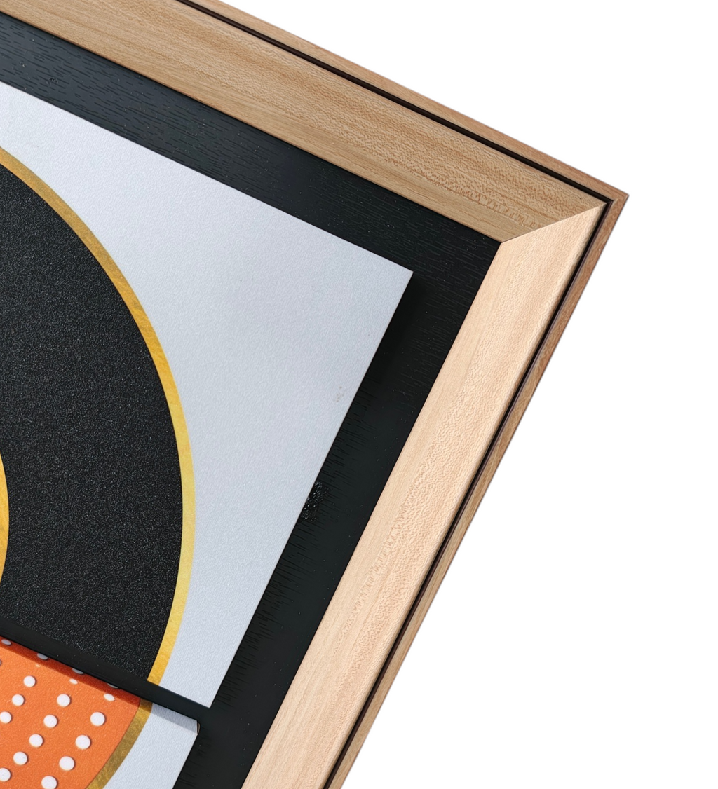 Celestial Harmony Geometric Wall Art Frame - Modern 4 Panel Decor