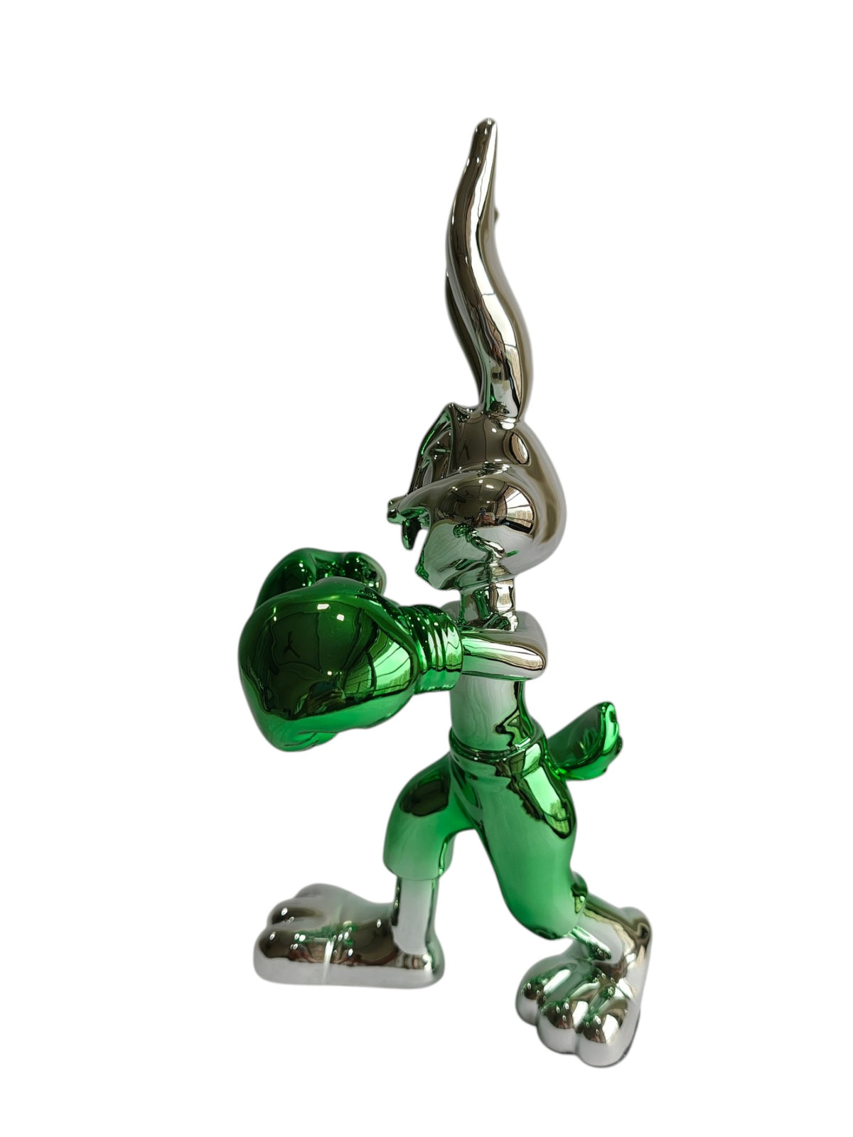 Chrome Bunny Table Decor Figurine