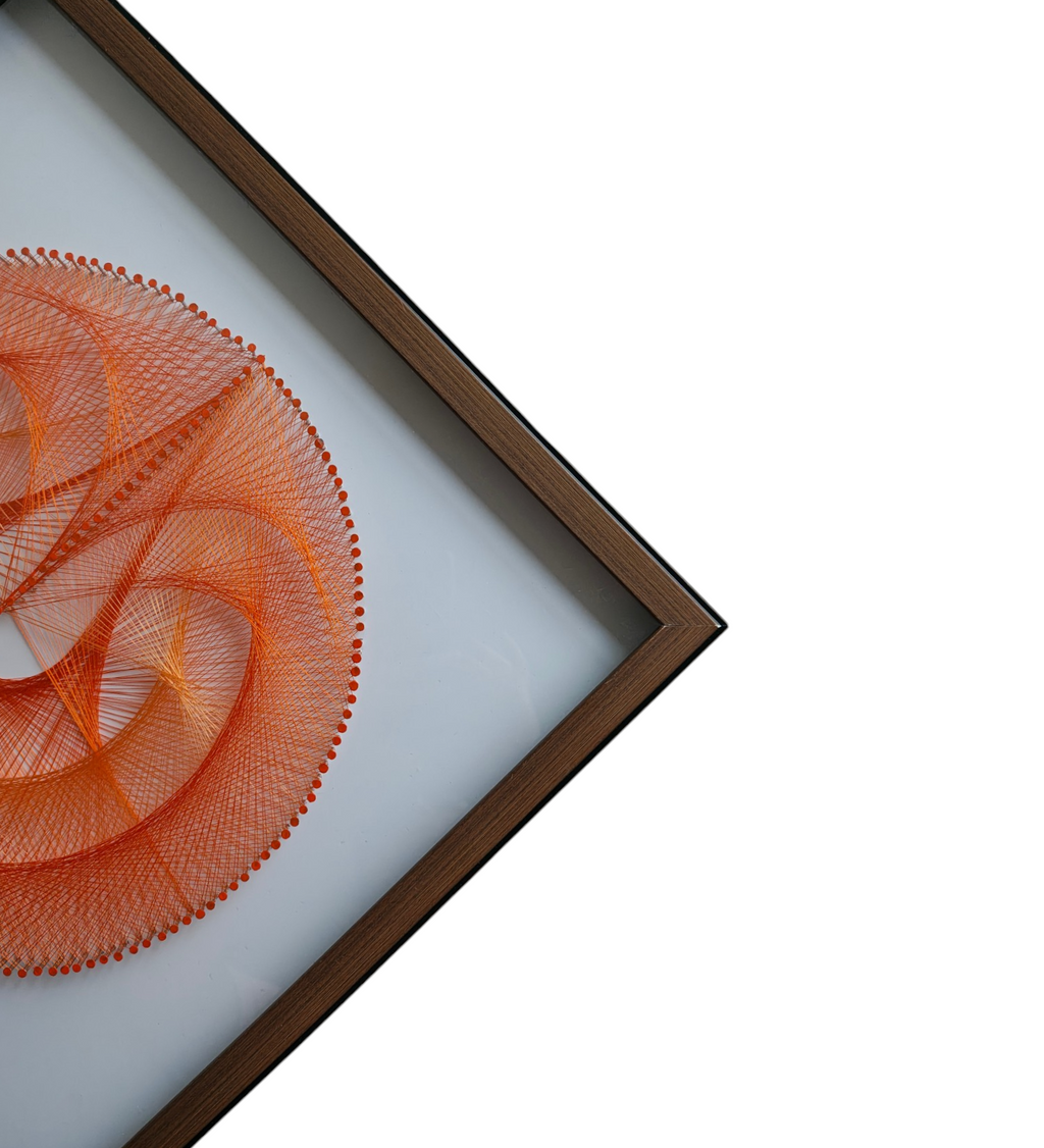Abstract Geometric Thread Art Wall Decor