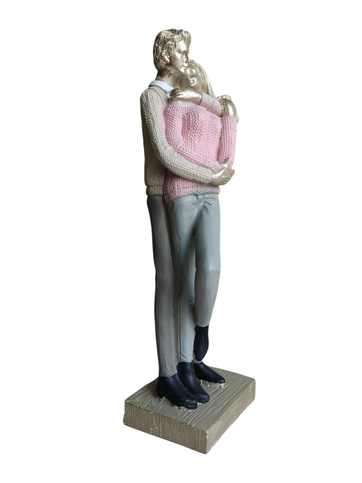 COUPLE-PNK: Pink Sweater Embrace