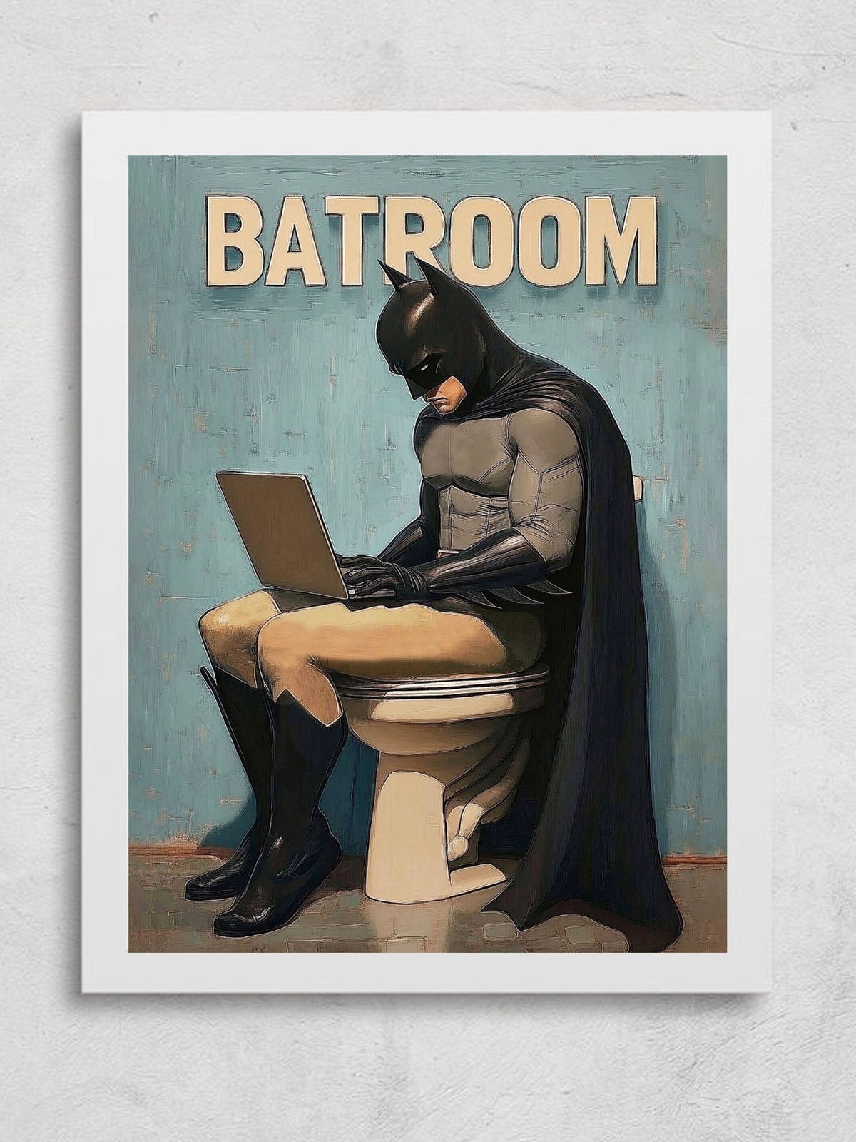 Quirky Bathroom & Art Poster Set of 3 – Humorous Vintage-Inspired Wall Décor