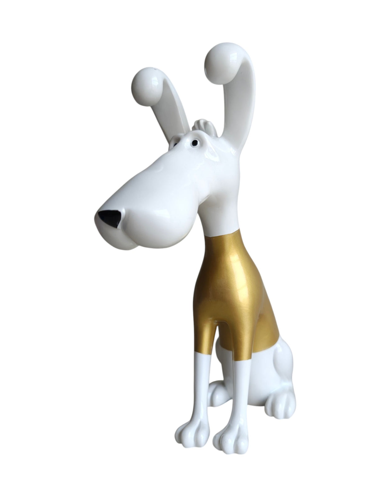 DOG-WHITE: Scarlet Pop Art Hound