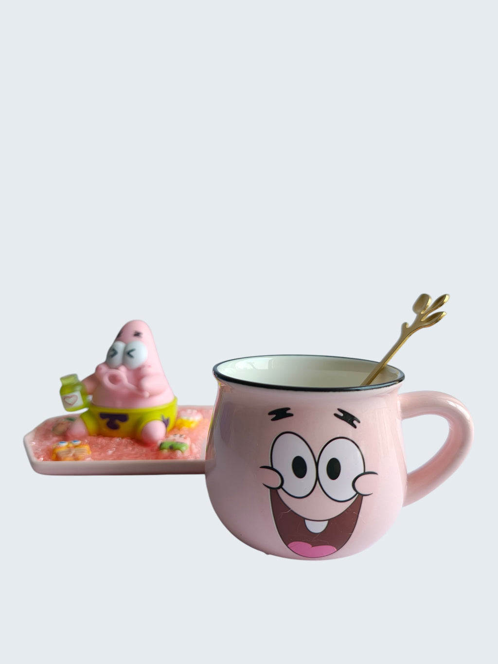 PatrickStar 3D- Mug & Tray Set- Bubble Blower Edition