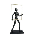 Abstract Man Frame Black
