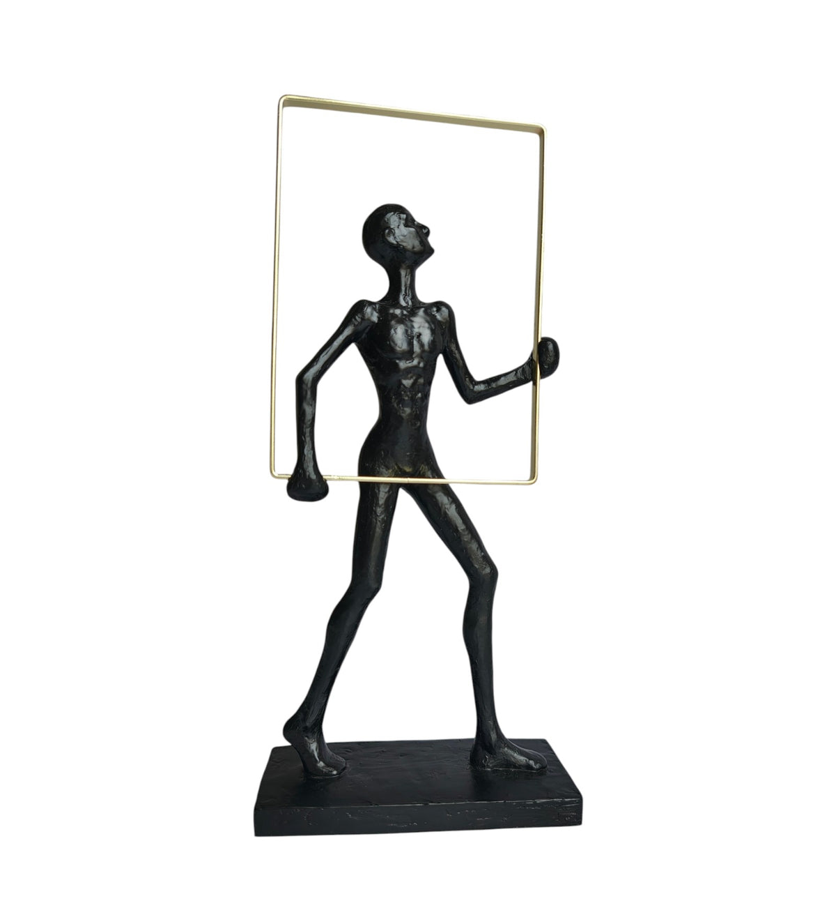Abstract Man Frame Black