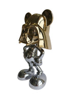 Star Wars Mickey Mouse Sculpture - Black & Gold Luxury Table Decor
