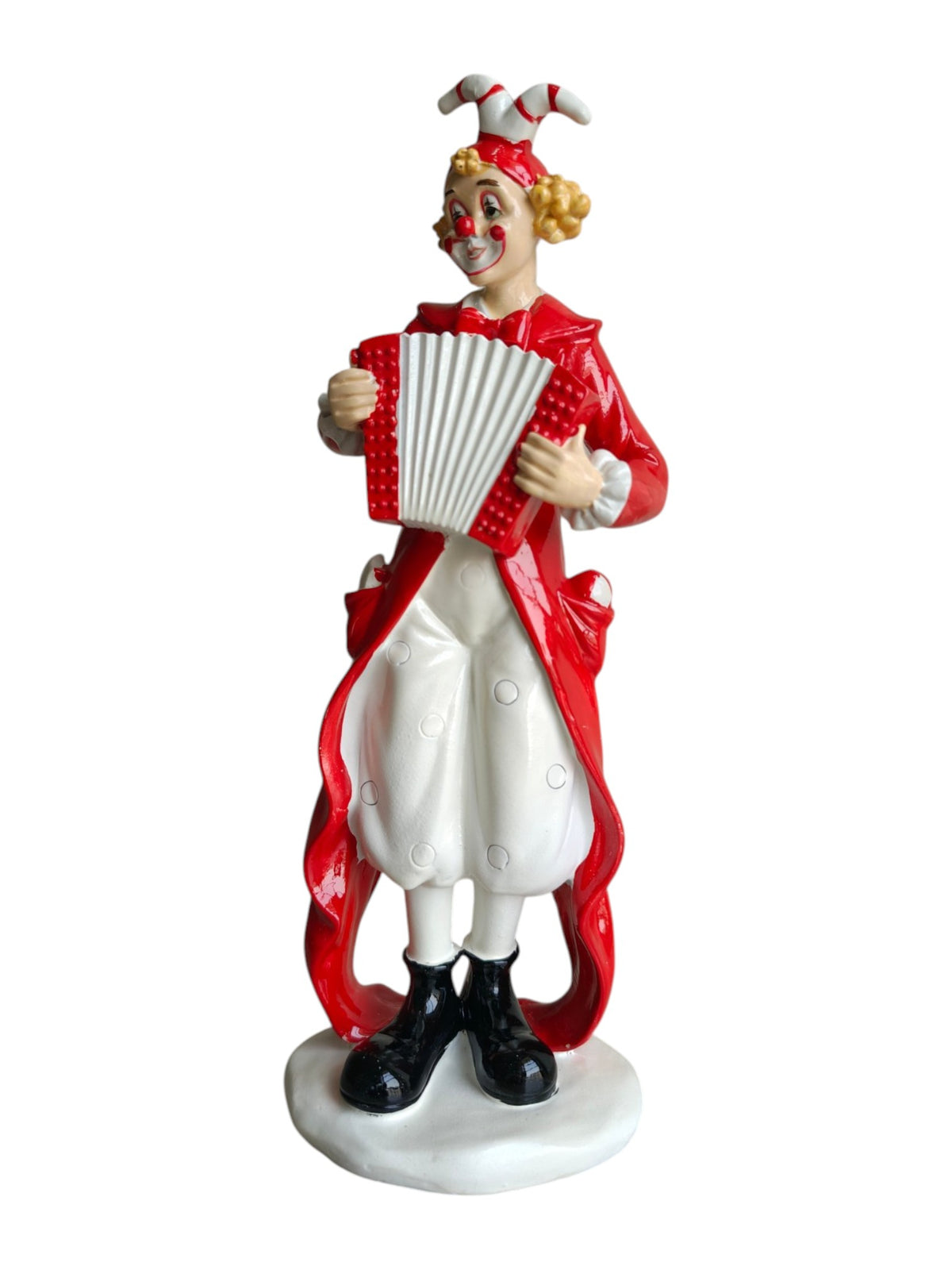 Vintage Musical Clown Playing Accordion