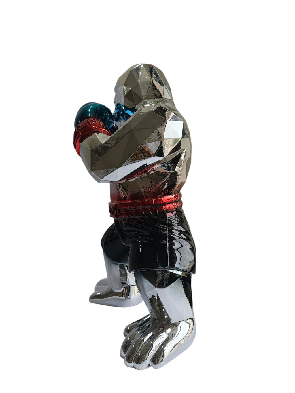 Boxing Gorilla Table Decor Figurine - Champion Style Sculpture