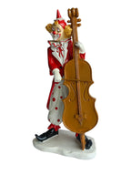 Cello Musician Clown Figurine