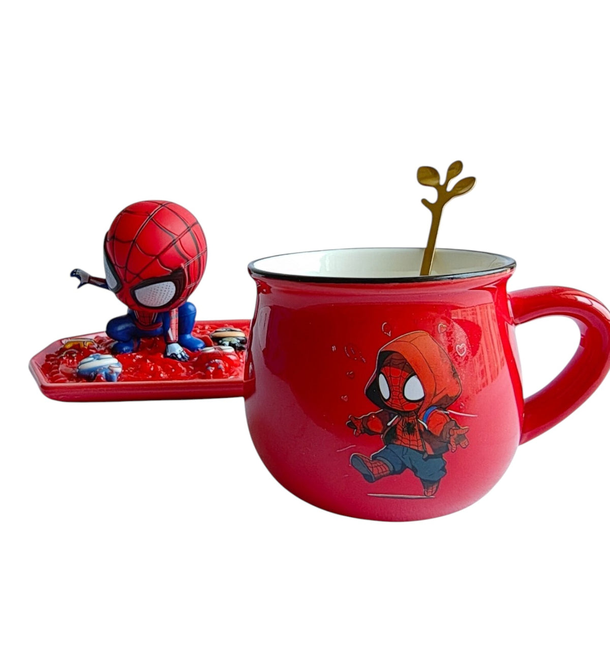 Spider-Man 3D- Mug & Tray Set - Web Landing Edition