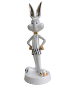 Pure White Boss Bunny - Luxury Ceramic Sculpture Large