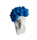 Blue Bubble Head Bust
