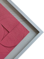 Blush Orbit Geometric Wall Art Frame
