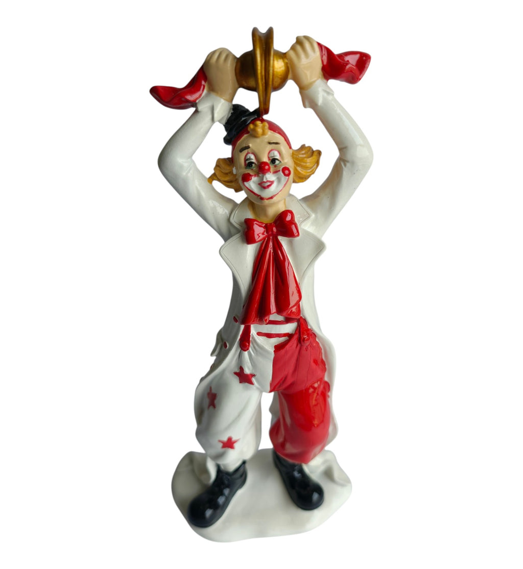 Musical Cymbal Clown Figurine