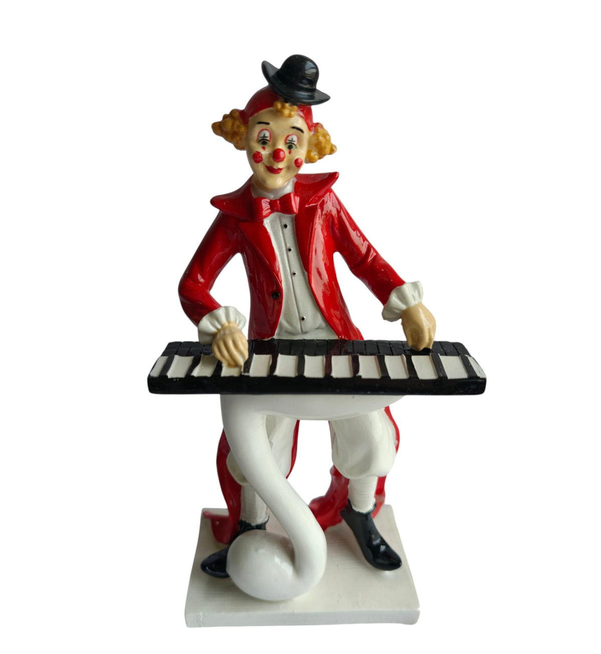 Keyboard Musician Clown Figurine