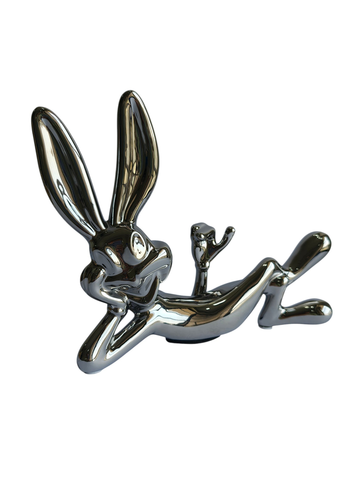 Chrome Silver Bunny