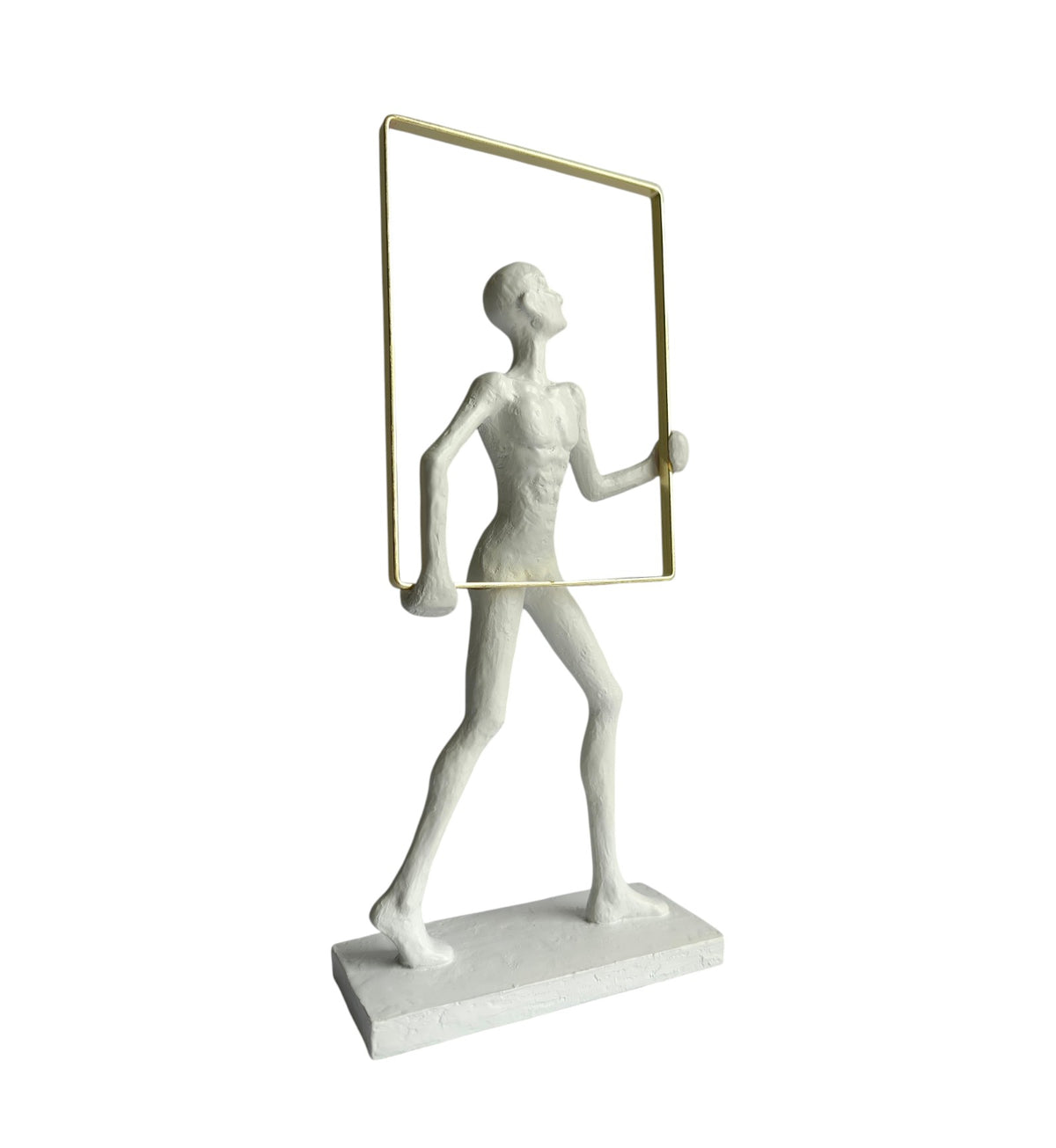 Abstract Man Frame White