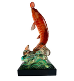 Prosperity Leaping Koi Showpiece