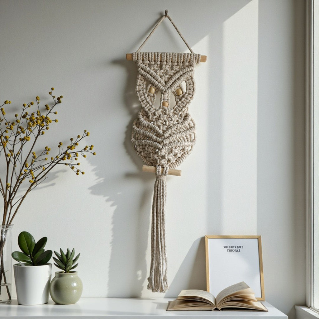 Premium Macrame Owl