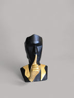 Gold & Black Polyresin Premium Silence Face