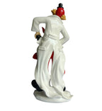 Accordion Musician Clown Figurine