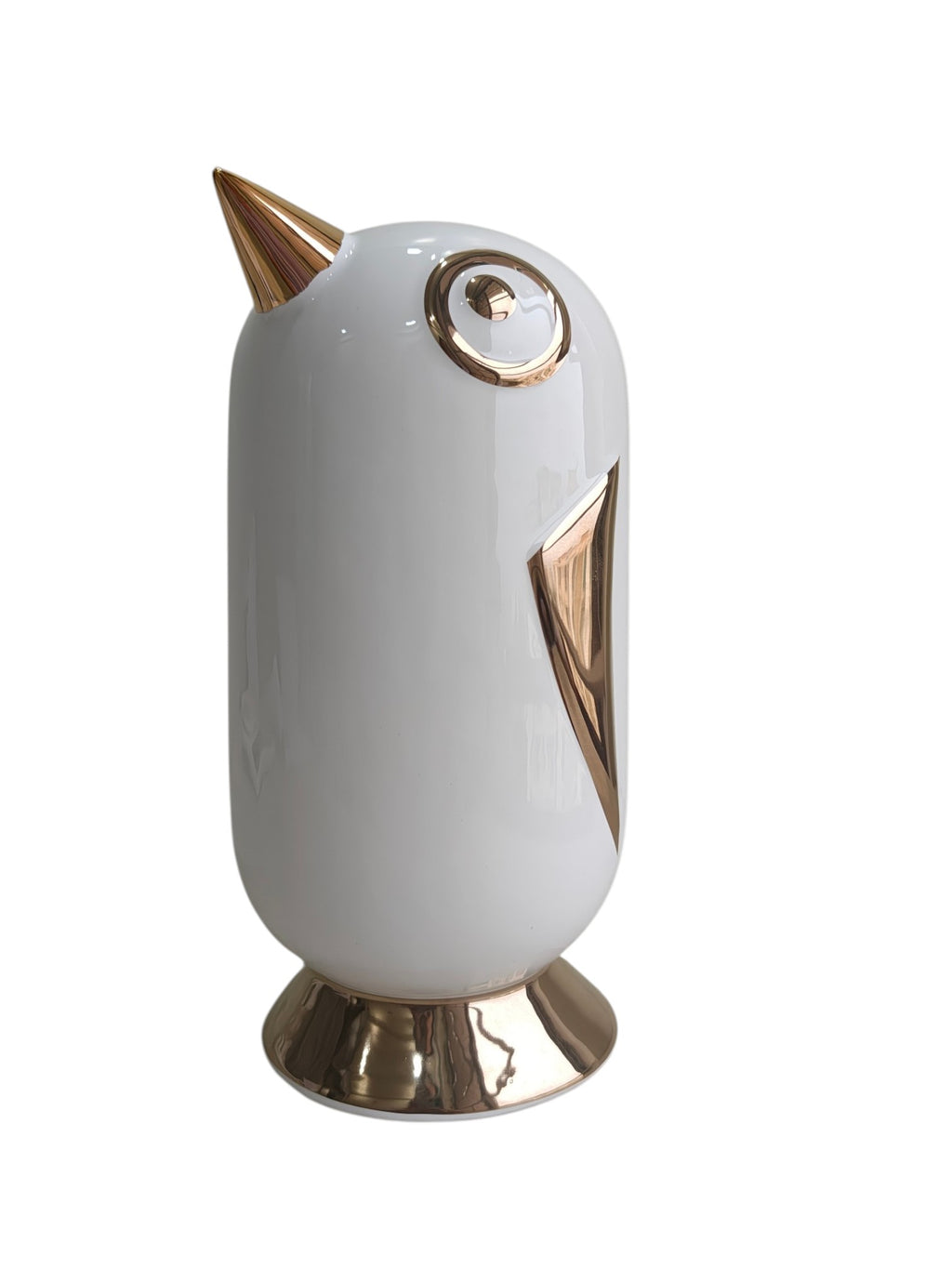 Golden Beak Birdie - Minimalist Ceramic Piggy Bank