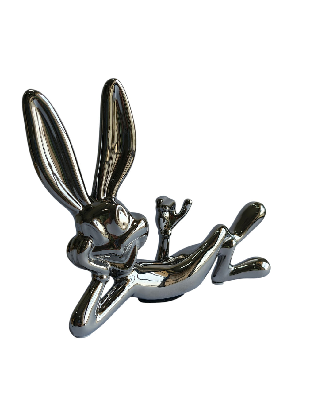 Chrome Silver Bunny