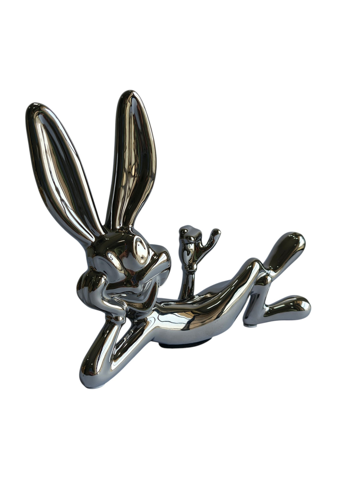 Chrome Silver Bunny
