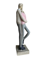 COUPLE-PNK: Pink Sweater Embrace