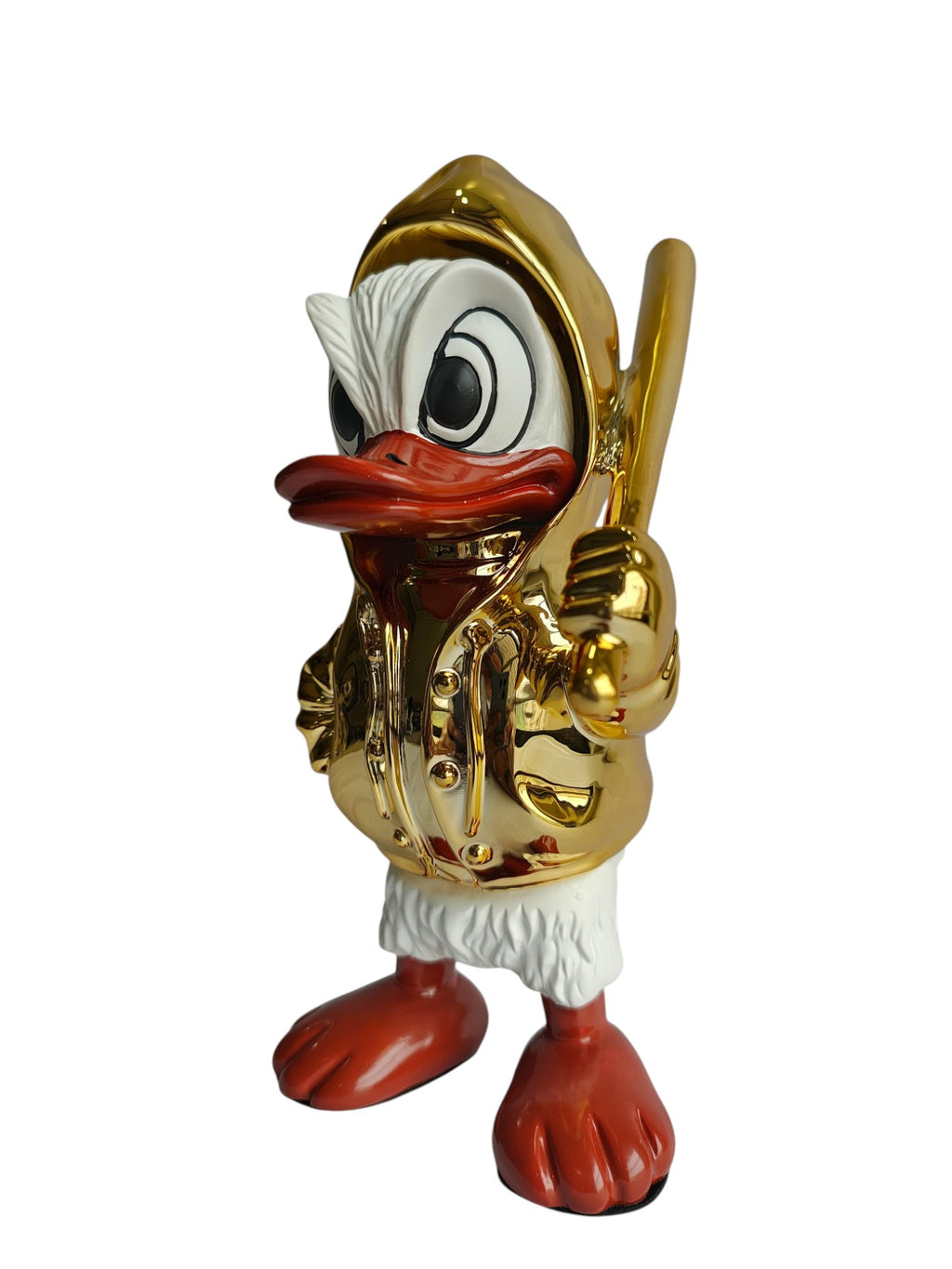 Donald Duck Table Decor Figurine - Metallic Character Sculpture