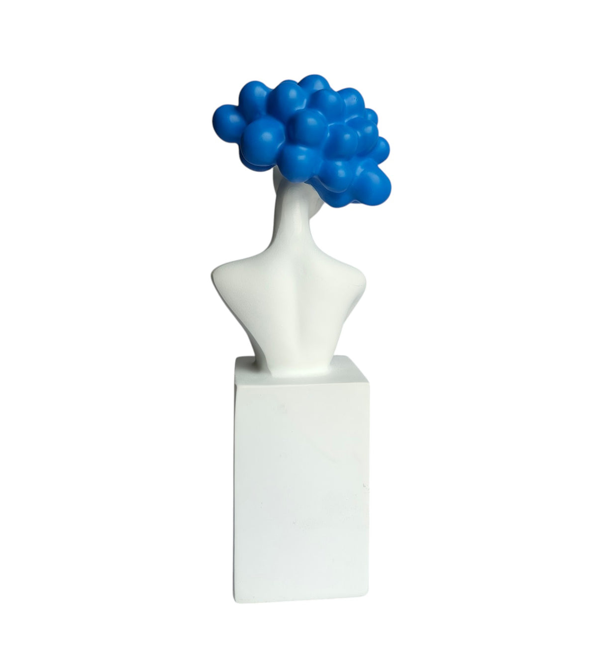 Blue Bubble Head Bust