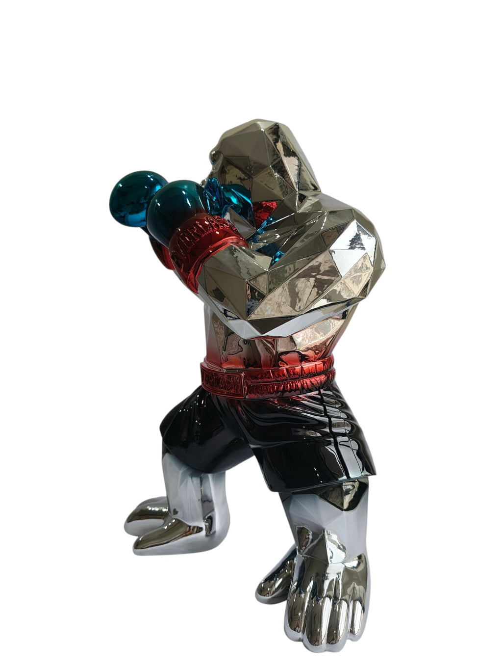 Boxing Gorilla Table Decor Figurine - Champion Style Sculpture