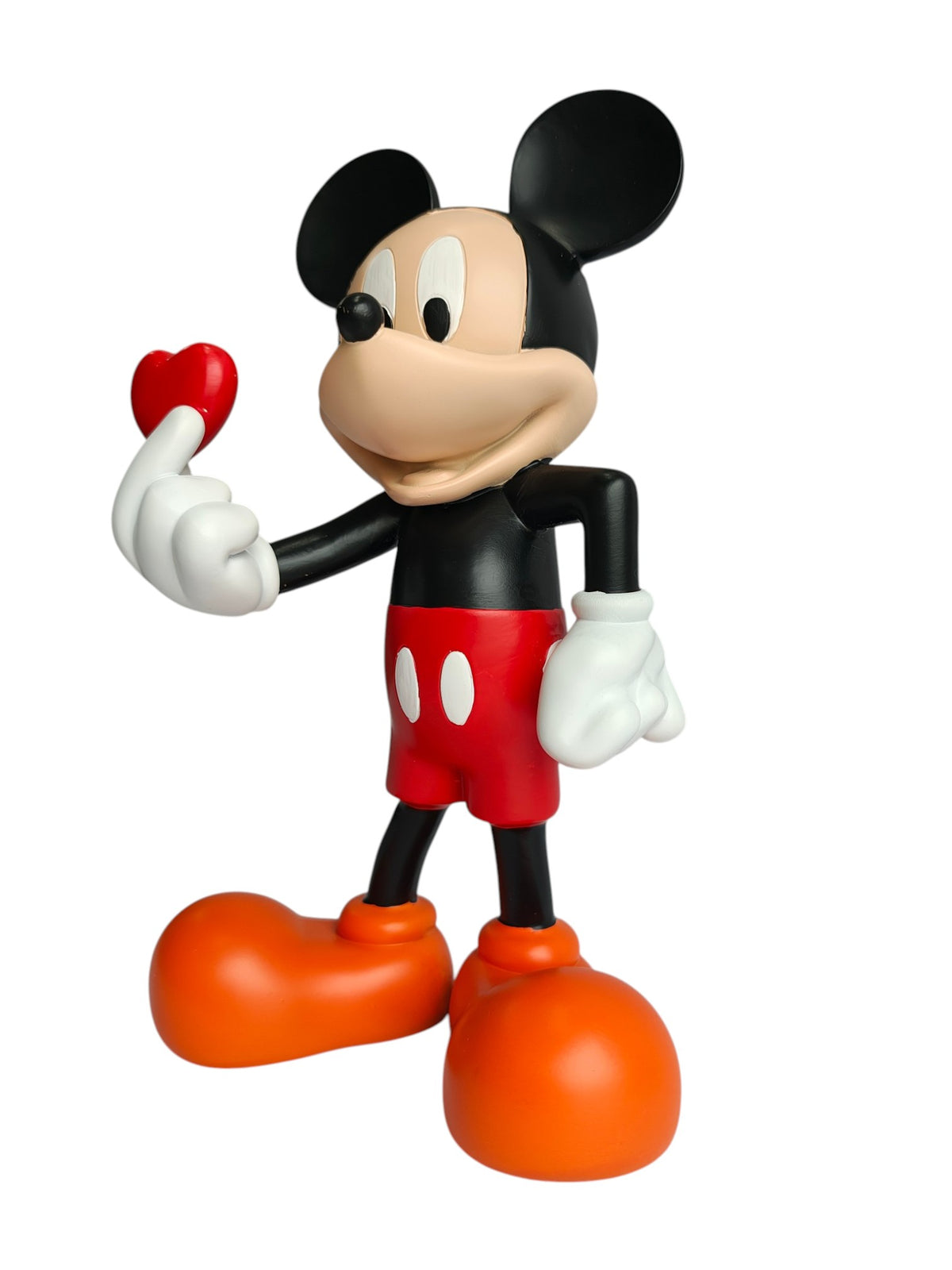 Mickey Mouse Heart Love Showpiece - Cute Cartoon Figurine for Home Decor & Gifting