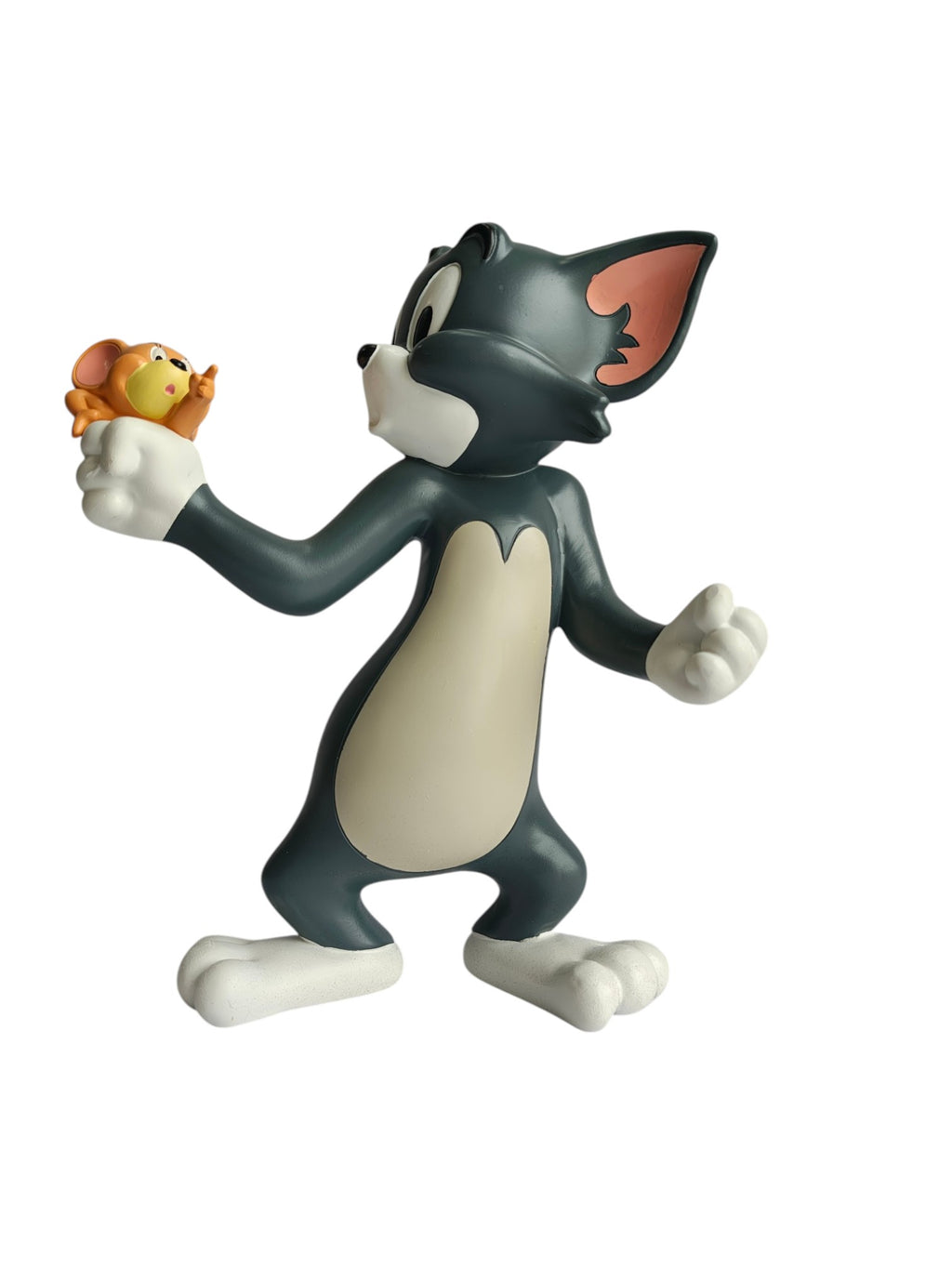 Tom & Jerry Table Decor Figurine - Playful Cartoon Duo Sculpture