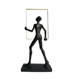 Abstract Man Frame Black